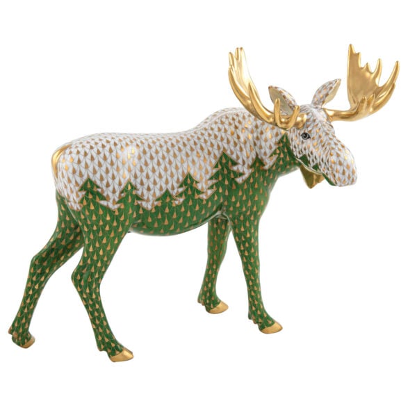 Herend Moose Among Pines Herend Moose Among Pines