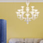 Saint-Louis Folia Satin Crystal Chandeliers with Chrome Finish