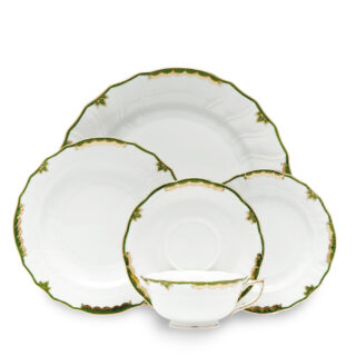 Herend Princess Victoria Dark Green Dinnerware