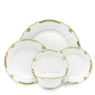 Herend Princess Victoria Green Dinnerware