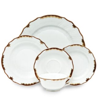 Herend Princess Victoria Brown Dinnerware
