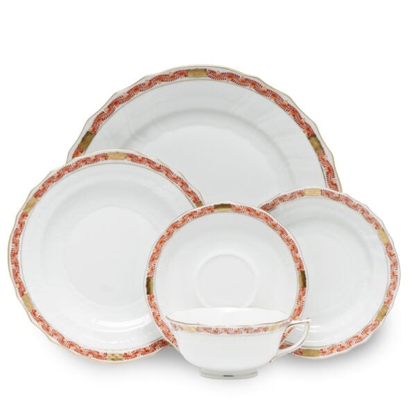 Herend Chinese Bouquet Garland Rust Dinnerware Herend Chinese Bouquet Garland Rust Dinnerware