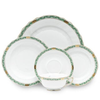 Herend Chinese Bouquet Garland Green Dinnerware