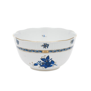 Herend Chinese Bouquet Black Sapphire Round Bowl