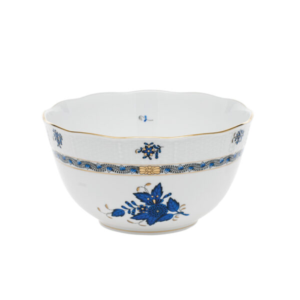 Herend Chinese Bouquet Black Sapphire Round Bowl Herend Chinese Bouquet Black Sapphire Round Bowl