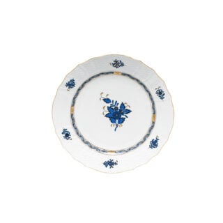 Herend Chinese Bouquet Black Sapphire Bread and Butter Plate