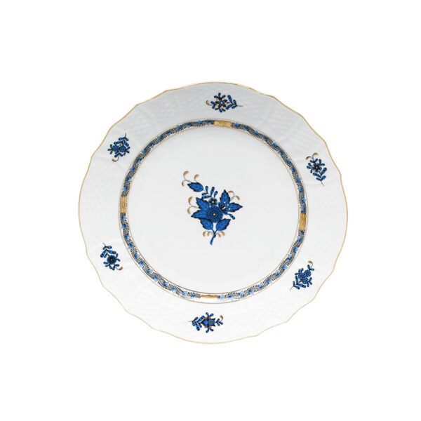 Herend Chinese Bouquet Black Sapphire Salad Plate