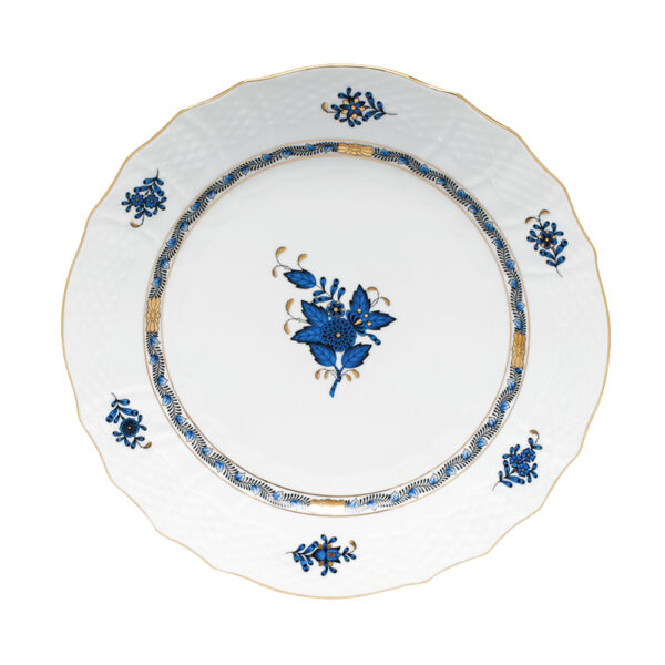 Herend Chinese Bouquet Black Sapphire Dinner Plate