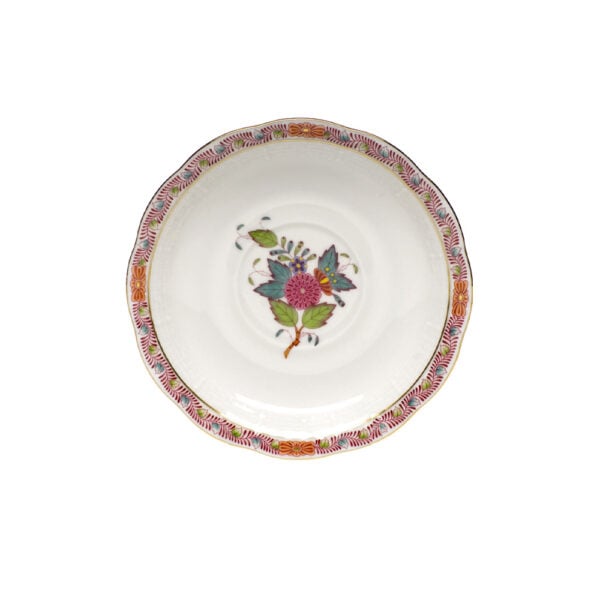 Herend Chinese Bouquet Multicolor Tea Cup and Saucer