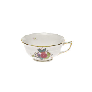 Herend Chinese Bouquet Multicolor Tea Cup and Saucer