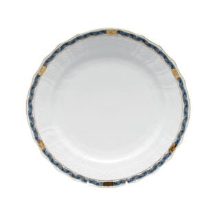Herend Chinese Bouquet Garland Black Sapphire Dessert Plate