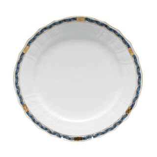 Herend Chinese Bouquet Garland Black Sapphire Dinner Plate