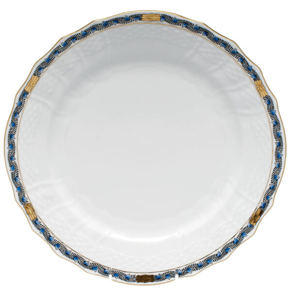 Herend Chinese Bouquet Garland Black Sapphire Service Plate Herend Chinese Bouquet Garland Black Sapphire Service Plate