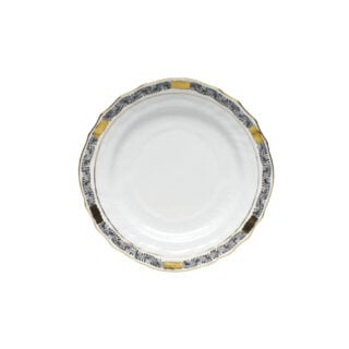 Herend Chinese Bouquet Garland Black Bread and Butter Plate
