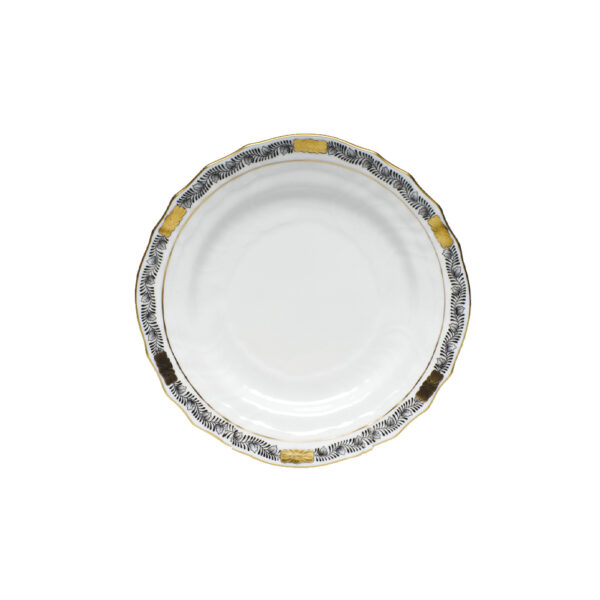 Herend Chinese Bouquet Garland Black Bread and Butter Plate Herend Chinese Bouquet Garland Black Bread and Butter Plate
