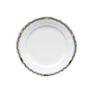 Herend Chinese Bouquet Garland Black Salad Plate