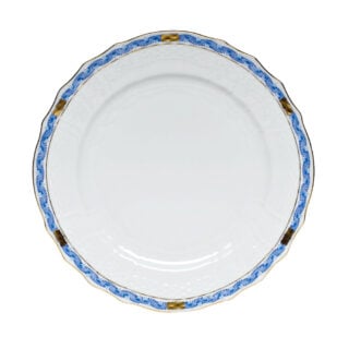 Herend Chinese Bouquet Garland Blue Dinner Plate