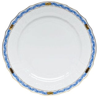 Herend Chinese Bouquet Garland Blue Service Plate
