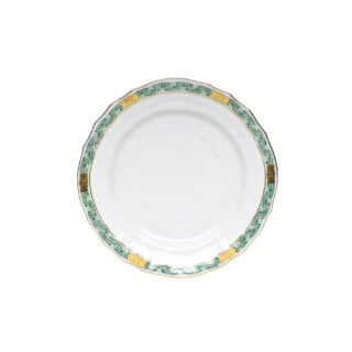 Herend Chinese Bouquet Garland Green Bread and Butter Plate