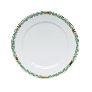 Herend Chinese Bouquet Garland Green Dessert Plate