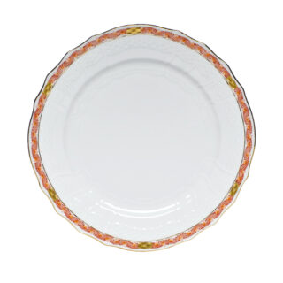 Herend Chinese Bouquet Garland Rust Dinner Plate