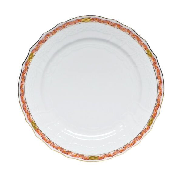 Herend Chinese Bouquet Garland Rust Dinner Plate