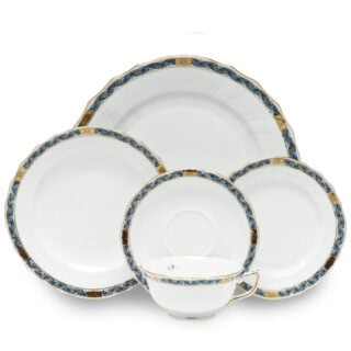 Herend Chinese Bouquet Garland Sapphire Dinnerware