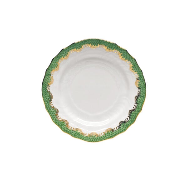 Herend Fish Scale Jade Bread and Butter Plate