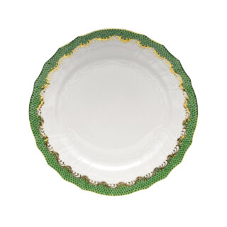 Herend Fish Scale Jade Dessert Plate
