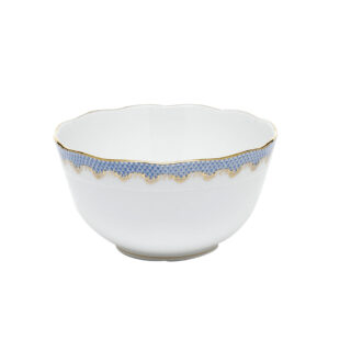Herend Fish Scale Light Blue Round Bowl