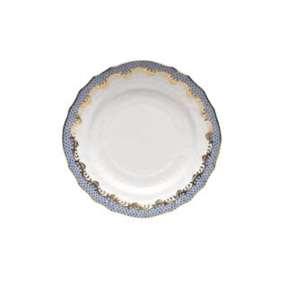 Herend Fish Scale Light Blue Bread and Butter Plate