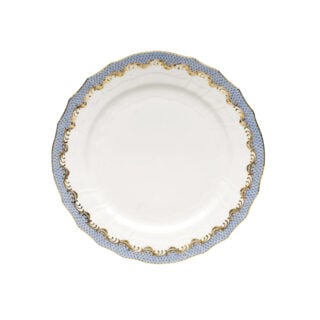 Herend Fish Scale Light Blue Salad Plate