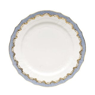 Herend Fish Scale Light Blue Dinner Plate