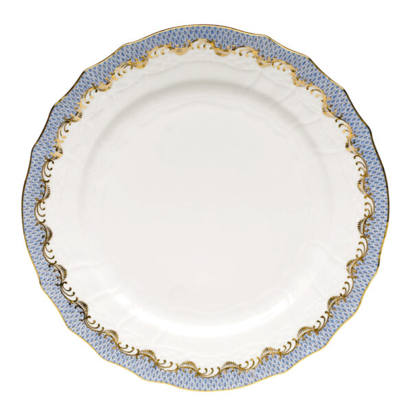 Herend Fish Scale Light Blue Service Plate Herend Fish Scale Light Blue Service Plate