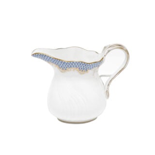 Herend Fish Scale Light Blue Creamer