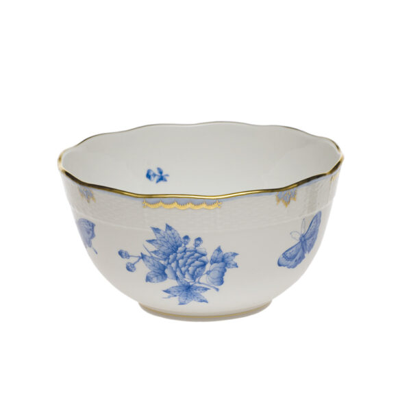 Herend Fortuna Blue Round Bowl Herend Fortuna Blue Round Bowl
