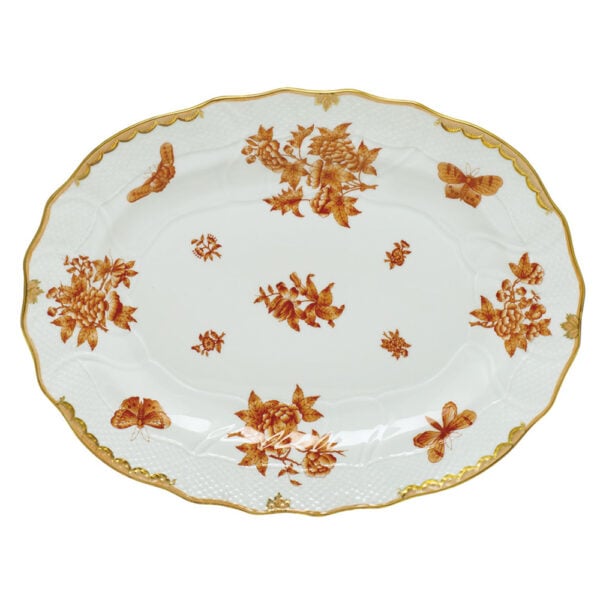 Herend Fortuna Rust Platter Herend Fortuna Rust Platter