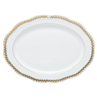 Herend Golden Laurel Oval Platter