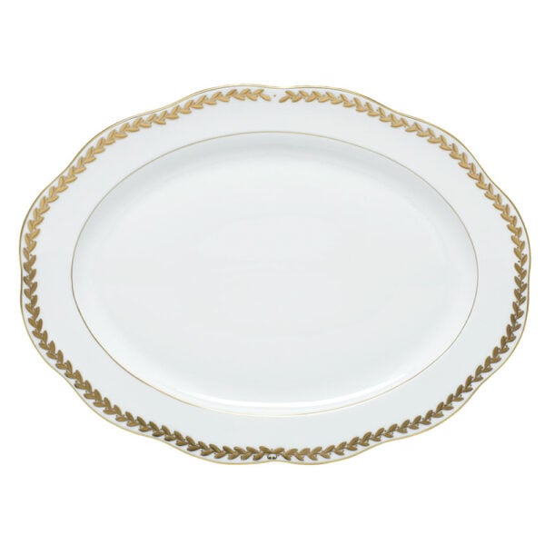 Herend Golden Laurel Oval Platter Herend Golden Laurel Oval Platter