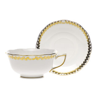 Herend Golden Laurel Tea Cup and Saucer