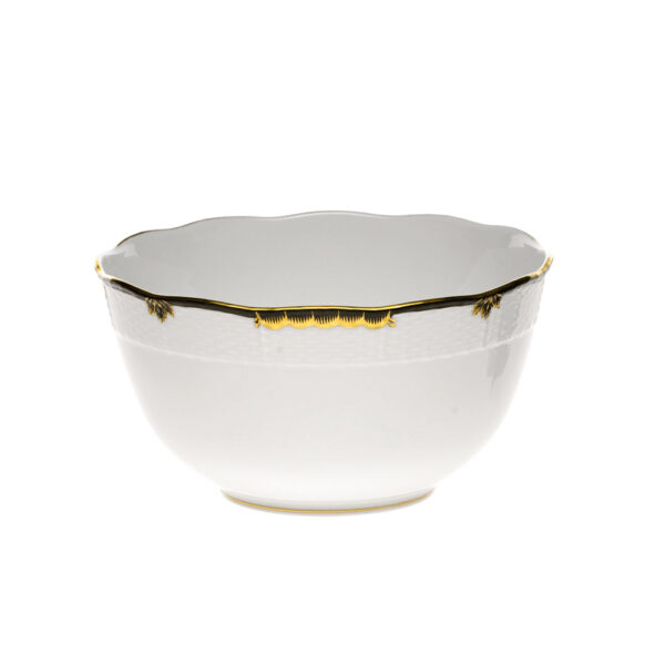 Herend Princess Victoria Black Round Bowl Herend Princess Victoria Black Round Bowl