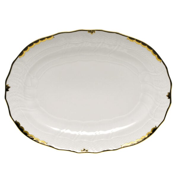 Herend Princess Victoria Black Platter Herend Princess Victoria Black Platter