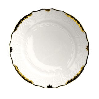 Herend Princess Victoria Black Dinner Plate