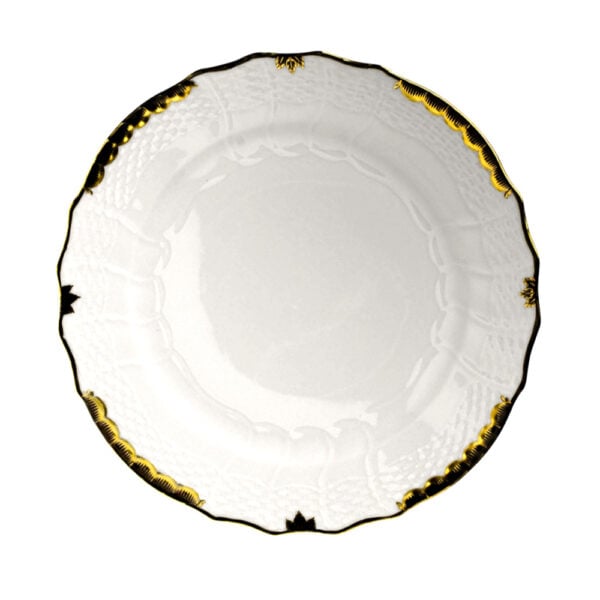 Herend Princess Victoria Black Dinner Plate