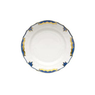 Herend Princess Victoria Blue Bread and Butter Plate