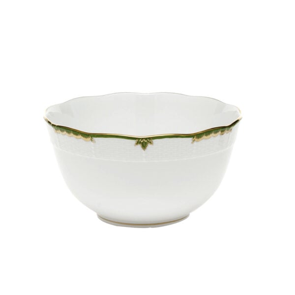 Herend Princess Victoria Dark Green Round Bowl Herend Princess Victoria Dark Green Round Bowl