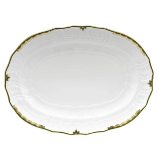 Herend Princess Victoria Dark Green Platter