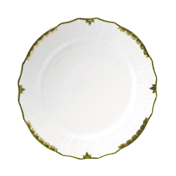 Herend Princess Victoria Dark Green Dinner Plate Herend Princess Victoria Dark Green Dinner Plate