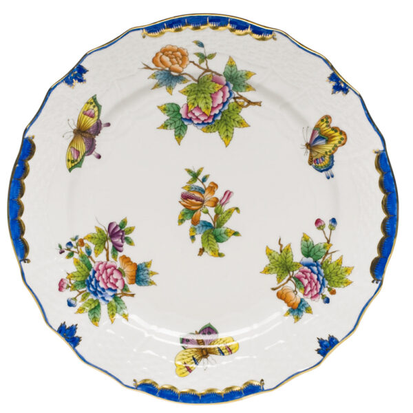 Herend Queen Victoria Blue Service Plate Herend Queen Victoria Blue Service Plate