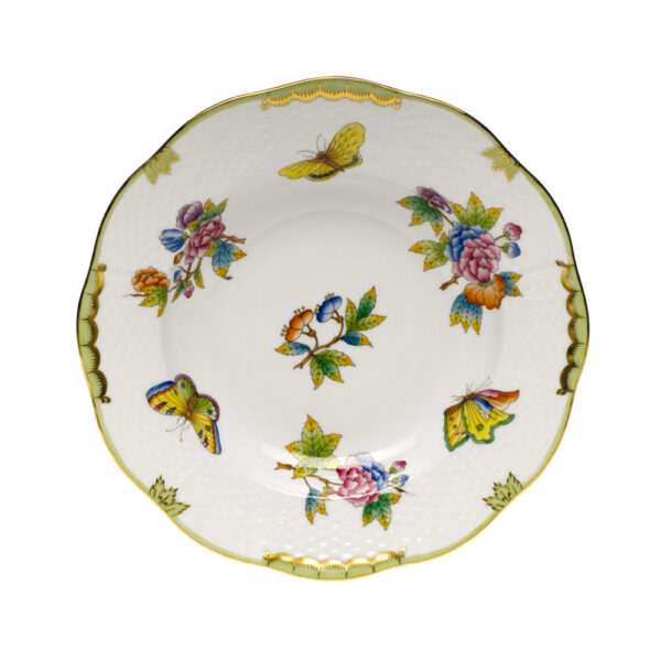 Herend Queen Victoria Green Rimmed Soup